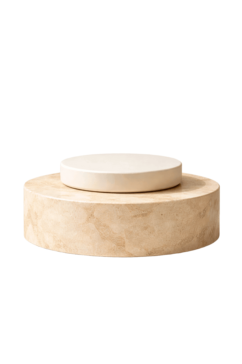 Base de pedestal de mármol bajo